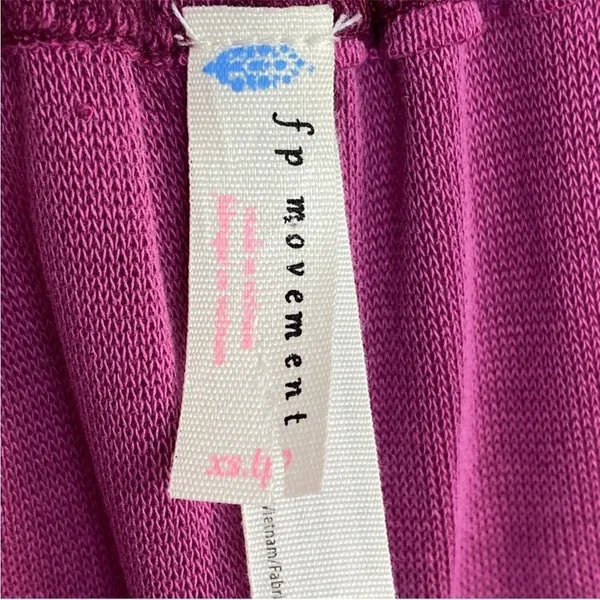 Free People Movement Surfs Up Oversized‎ Shirt Pocket Pullover Slouchy Knit Pink - Image 11