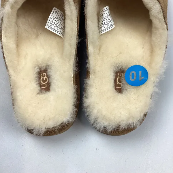 UGG Women’s Suede Greenport Open Toe Slides Brown Sz 10 NWOT Retail $125 - Image 4
