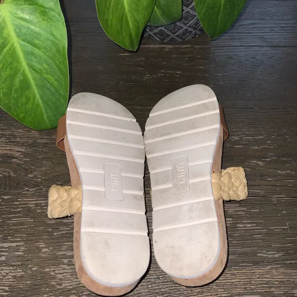 CLIFFS BY WHITE MOUNTAIN Women's Tonic Slide Sandal 7 Tan - Image 8