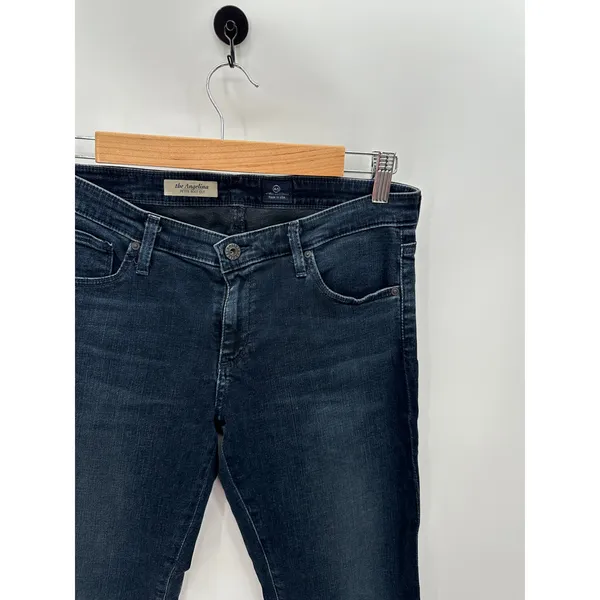 Adriano Goldschmied AG The Angelina Petite Boot Cut‎ Dark Wash Jeans 29R USA - Image 6