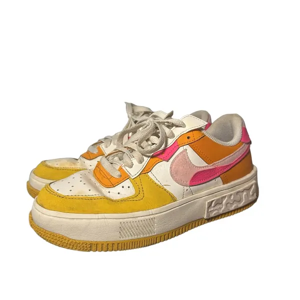 Nike Women's Air Force 1 Fontanka Summit White/Hyper Pink Size 8 - Image 6
