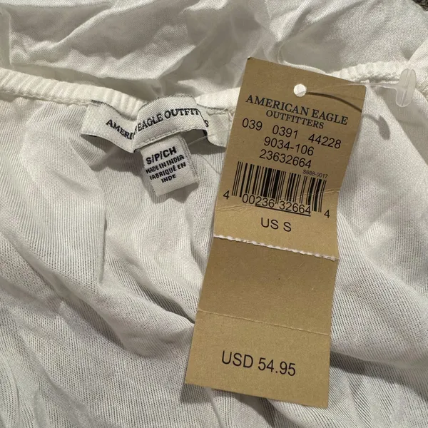 NWT American Eagle Dress Cottage Coquette Prairie Romantic Coastal White Small - Image 2