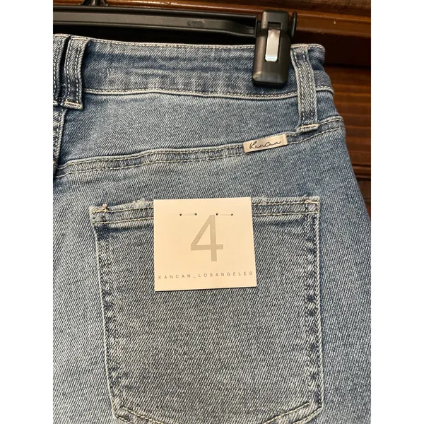 KANCAN ALONDRA HIGH RISE CROSS CROSS 90’s STRAIGHT JEAN SIZE 4 - Image 5