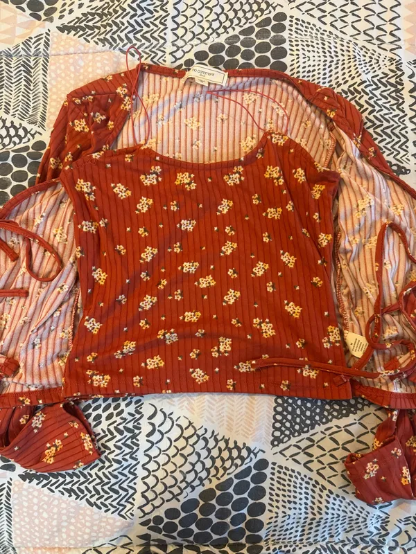 No Comment Ny-La Tank & Cardigan Set - Image 3