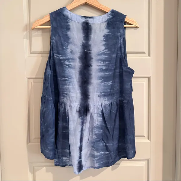 Young Fabulous Broke‎ Blue Tie Dye Tank Size Small - Image 2
