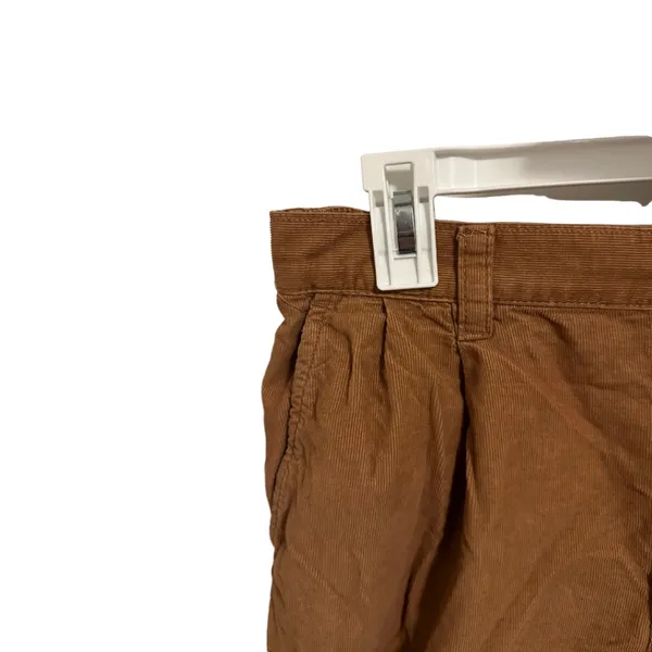 High-Rise Pleated Tapered Corduroy Pants (Size 8) - Image 3