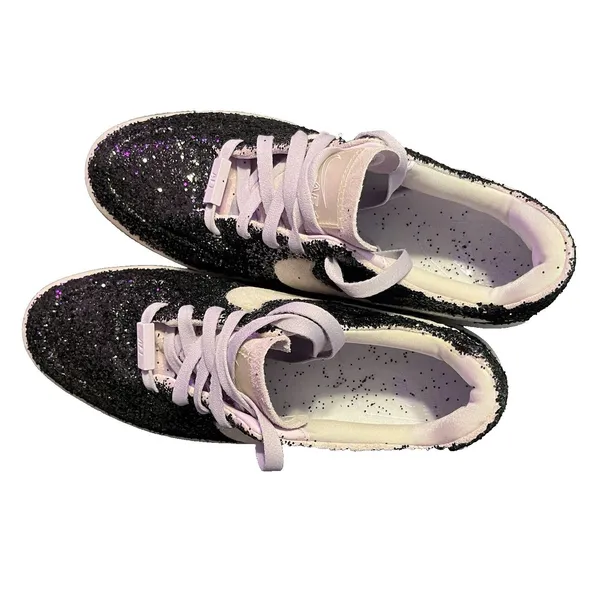 Nike Air Force 1 Sage Low LX Custom Glitter Violet Mist AR5409 500 Women's 10 - Image 2