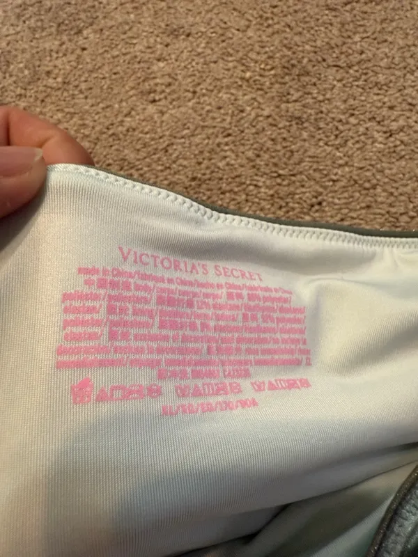 Victoria’s Secret Green Velvet‎ High Waisted Swim Bottoms Size XL - Image 4