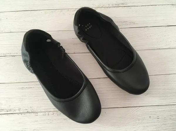 Black Ballet Flats, Size 7 - Image 3