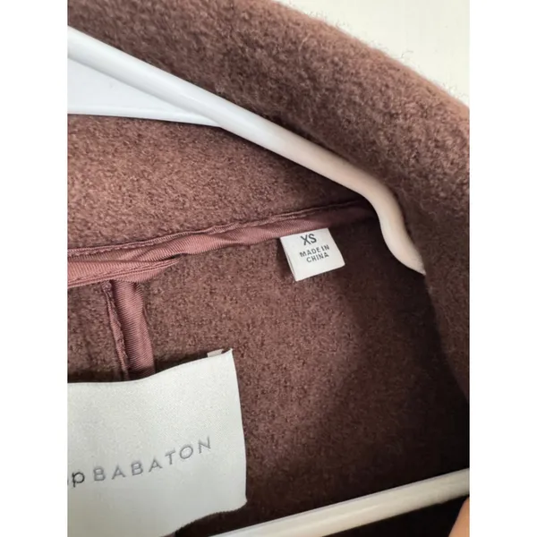 Babaton The Group brown merino wool coat size xs - Image 4