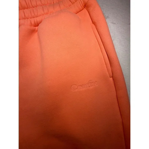 Comfrt Signature Sweatpants Peach Orange High Rise Fleece Joggers XL Womens - Image 4