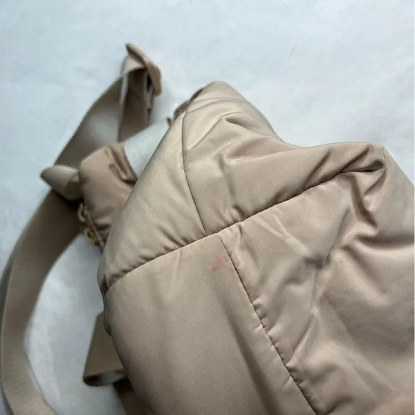 Adidas Puffer Shopper Tote in Beige and Tan - Image 7