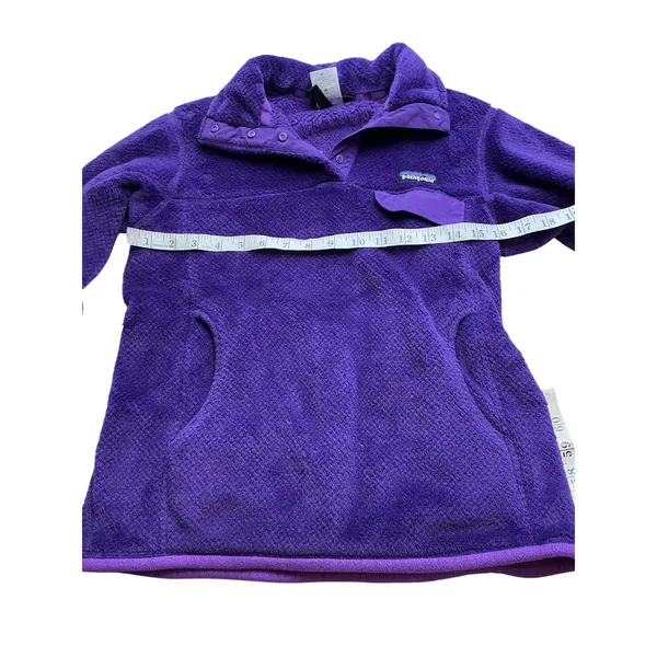 Patagonia Re-Tool Snap-T Fleece Pullover Purple Womens Small 25442 - Image 4