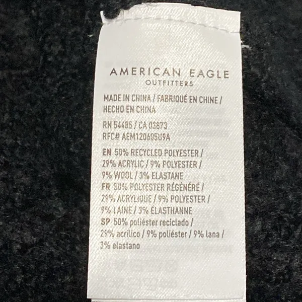 American Eagle Boucle Mock Neck Sweater Size Medium - Image 8