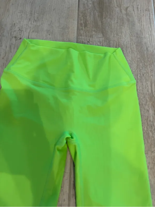 Neon Green Seamless Glute Defining Leggings - Image 2
