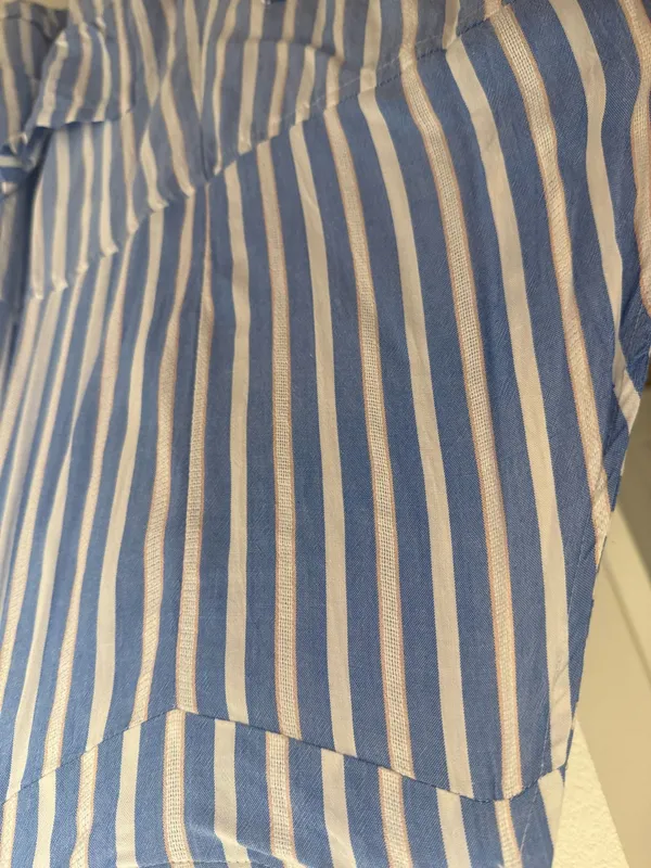 Angie Blue & White Striped Romper - Image 7