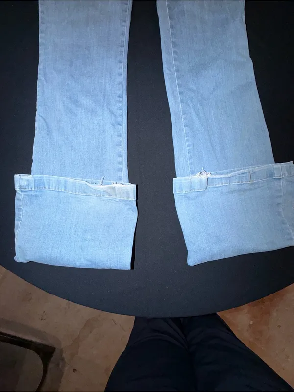 Veronica Beard Light Blue Flare Jeans - Image 2