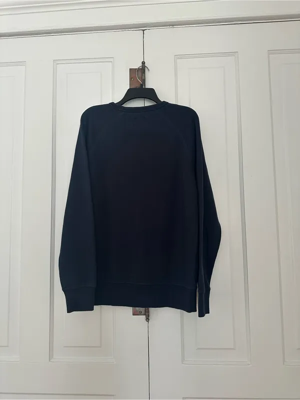 Ghost Energy x SPORTIQE Navy Blue Oversized Crewneck Sweater Size L - Image 3