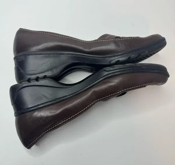 Aerosoles 'What's What' Brown Leather Loafers Size 9.5M - Image 5
