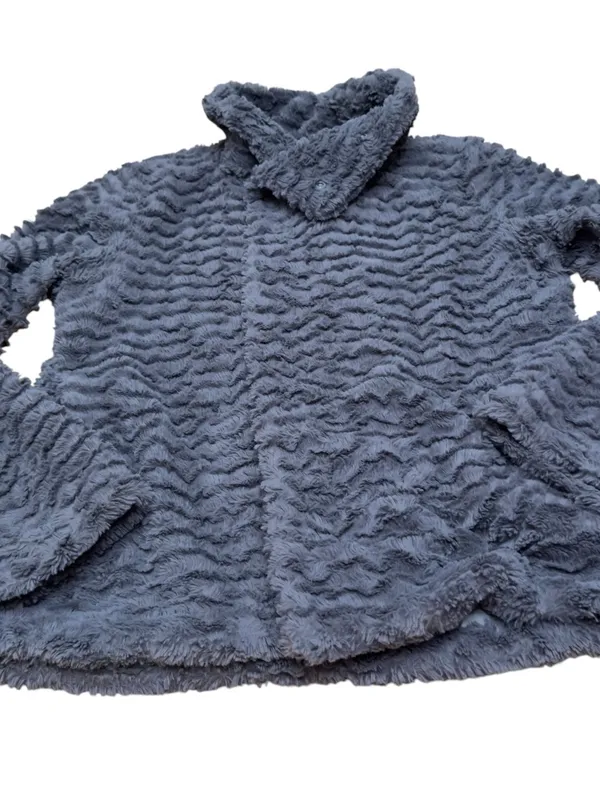 Patagonia Los Gatos High Pile Fleece Jacket Gray Full Zip Cozy Women’s Small EUC - Image 5