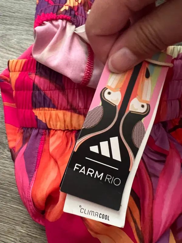 NWT! FARM Rio x Adidas Pacer Shorts size XS - Image 8