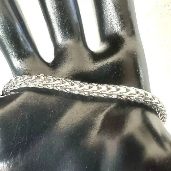 Monet silver tone vintage bracelet - Image 9