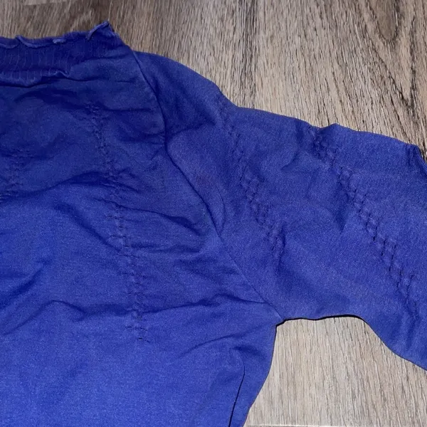 Free People Movement Good Karma Blue Long Sleeve Top Size XS/S - Image 15