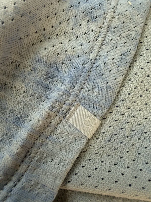 Lululemon Train to Be Mesh Breathable Short Sleeve Blue - Image 3