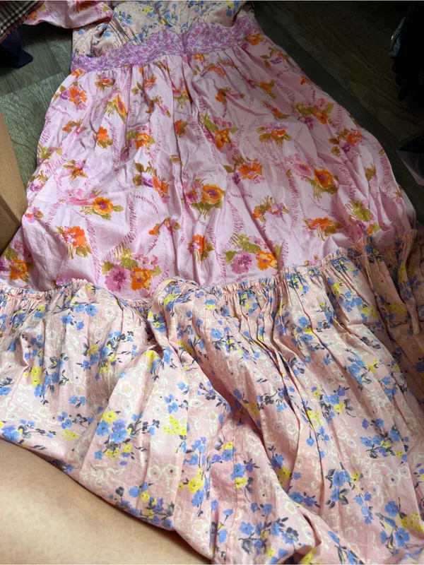 Love Shack Fancy Angie floral Midi Dress size 8 - Image 15