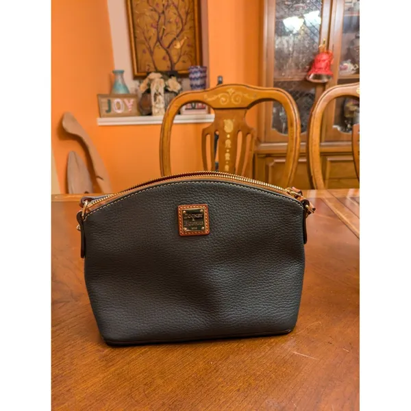 DOONEY & BOURKE Pebbled Grain Crossbody Bag DARK GREY - Image 4