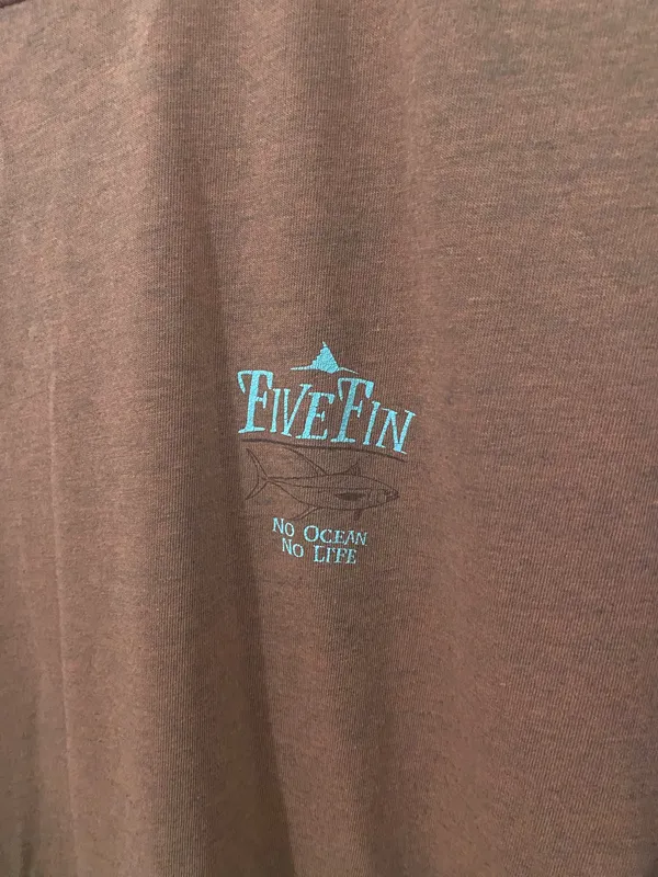 Five Fin Rust Crew Neck T - Image 3
