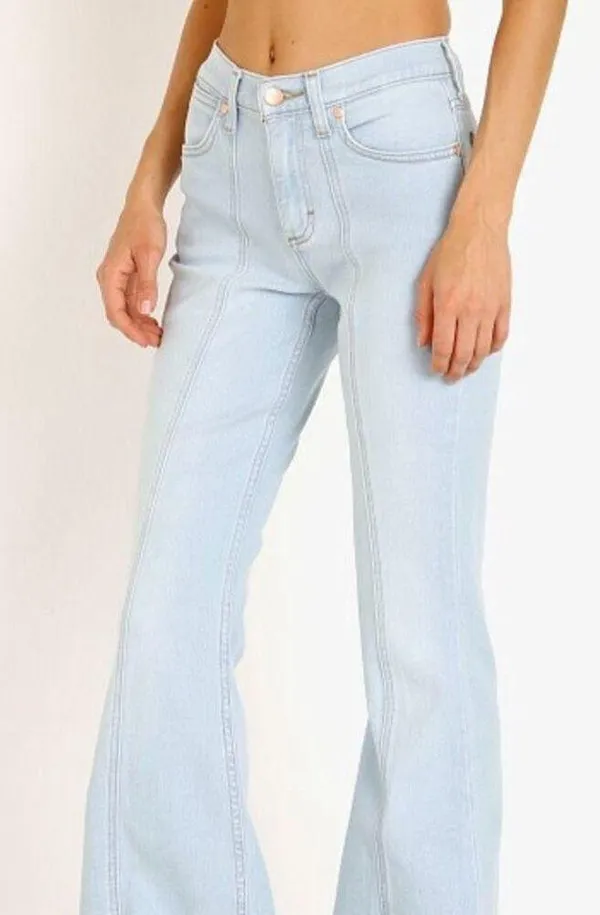 Wrangler NWT Seamed Flare Boot Cut High Rise Bold Boot Jean 10/30 X 34 - Image 5
