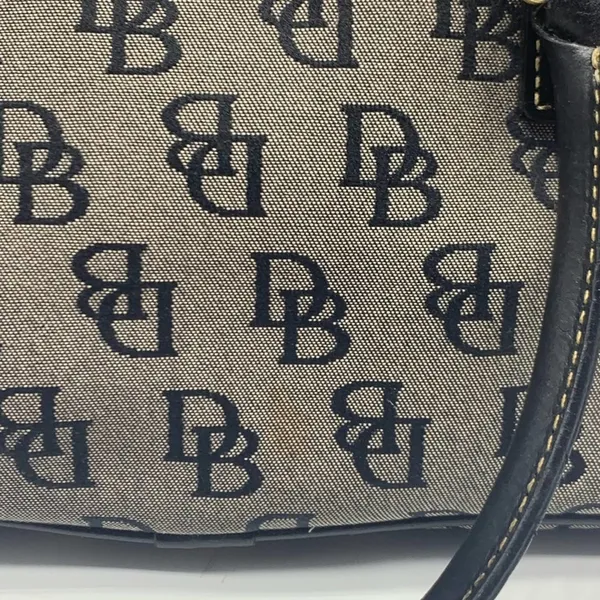 DOONEY & BOURKE black & gray signature D&B logo tote bag - Image 5