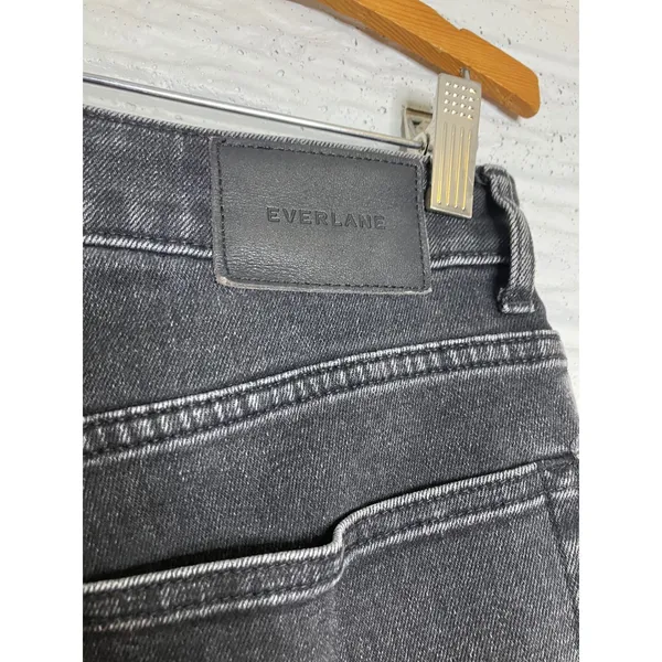 Everlane The Curvy Cheeky Jean Womens 30 Black Excellent High Rise Ankle Tapered - Image 4