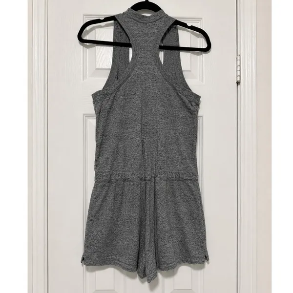 Nike Sportswear Gym Vintage Gray Racerback Romper Shorts XS Just Do It Logo - Image 4