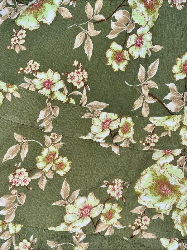 Maurice’s Floral Green Ruffled Sundress - Image 2