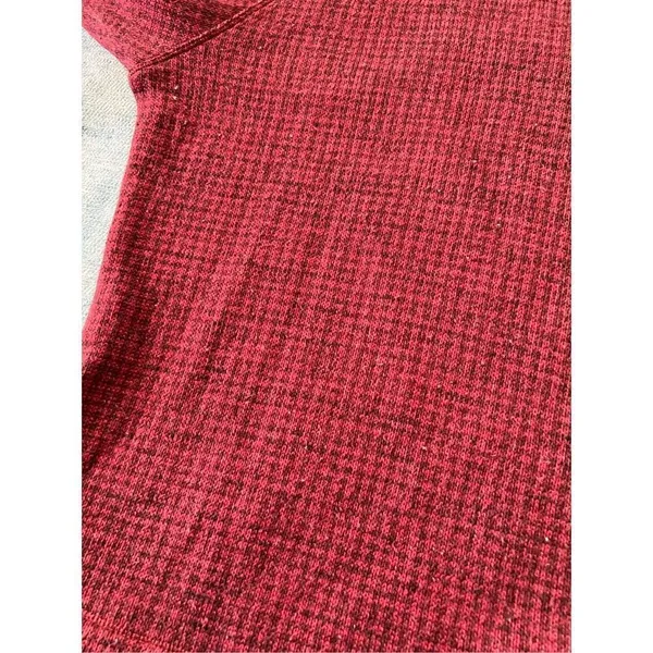 Columbia Marsala Red Houndstooth Chillin Pullover Sweater Large - Image 7