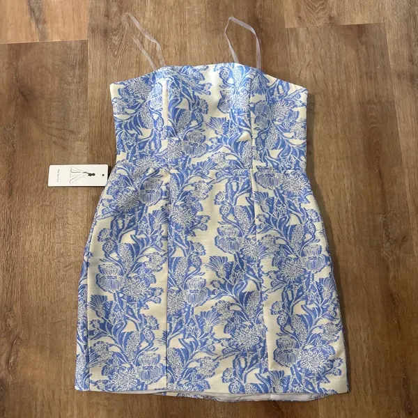 RSOETOO Strapless Dress Blue Size 8 - Image 2