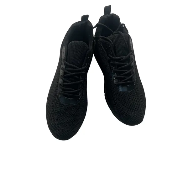 Womens Black Knit Running Shoes Size 10.5 Athletic Air Cushion Sneakers 41 - Image 4