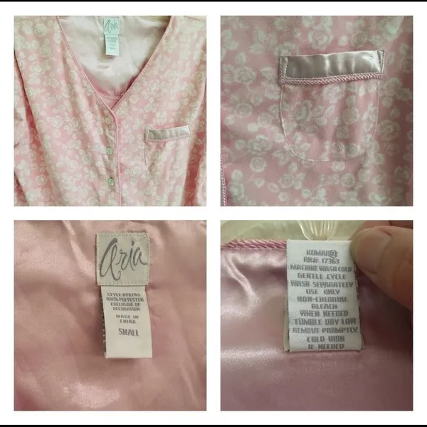 American‎ Eagle Aria pink fleece pajama set Women's S - Image 6