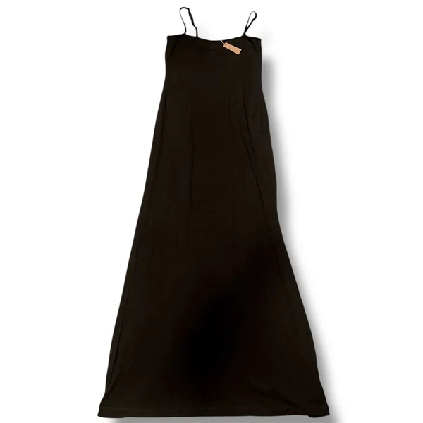 SKIMS NWT Soft Lounge Long Slip Dress Ribbed Black Sz XL - Image 3