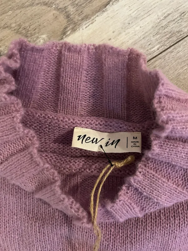 Brand New Balloon Sleeve Mock Neck Sweater - Image 5