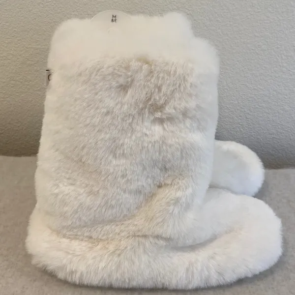 Women's LC Allover Faux Fur Tall Boot Slipper - Image 4