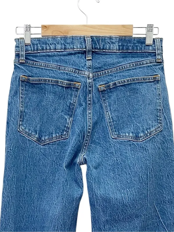 Abercrombie & Fitch 90s Relaxed Jeans 28 6R High Rise Straight Leg Medium Wash - Image 6