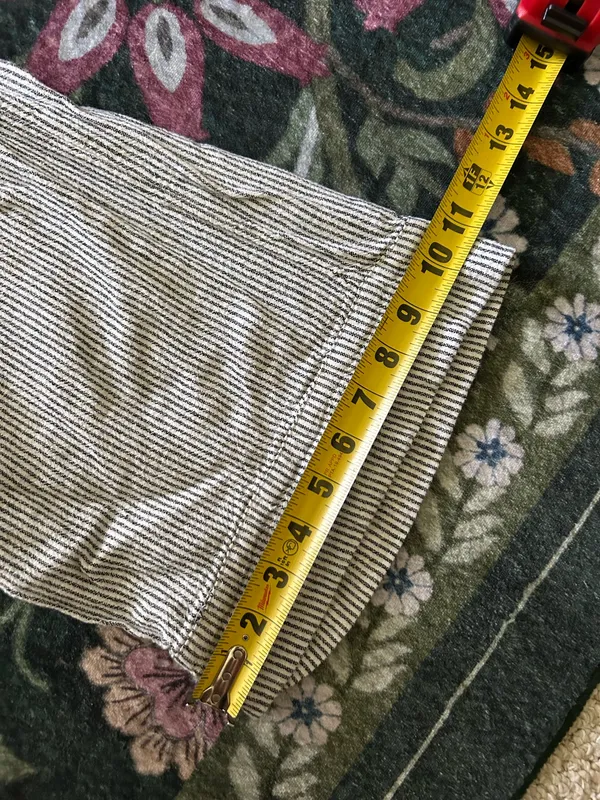 Wide leg striped pants Gray - Image 4
