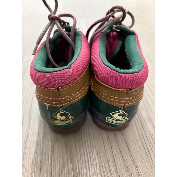 Chill Mark Duck Shoes Green Brown Lace Up Women’s Size 7 - Image 6