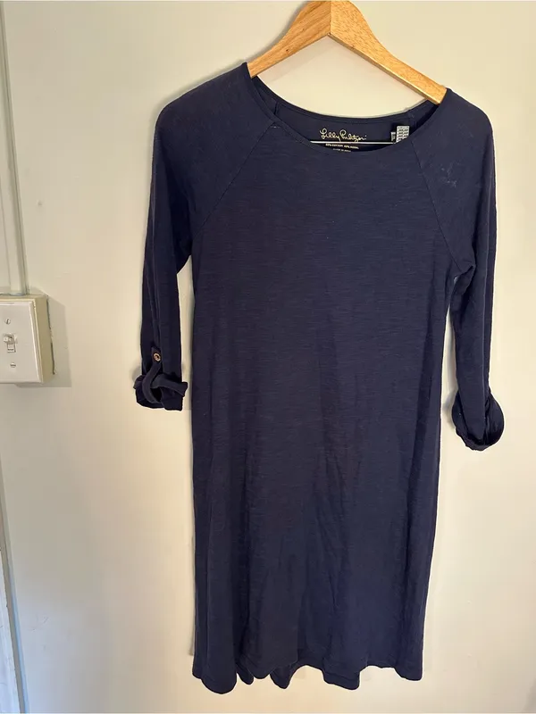 Lilly Pulitzer Surfcrest dress navy extra small - Image 2