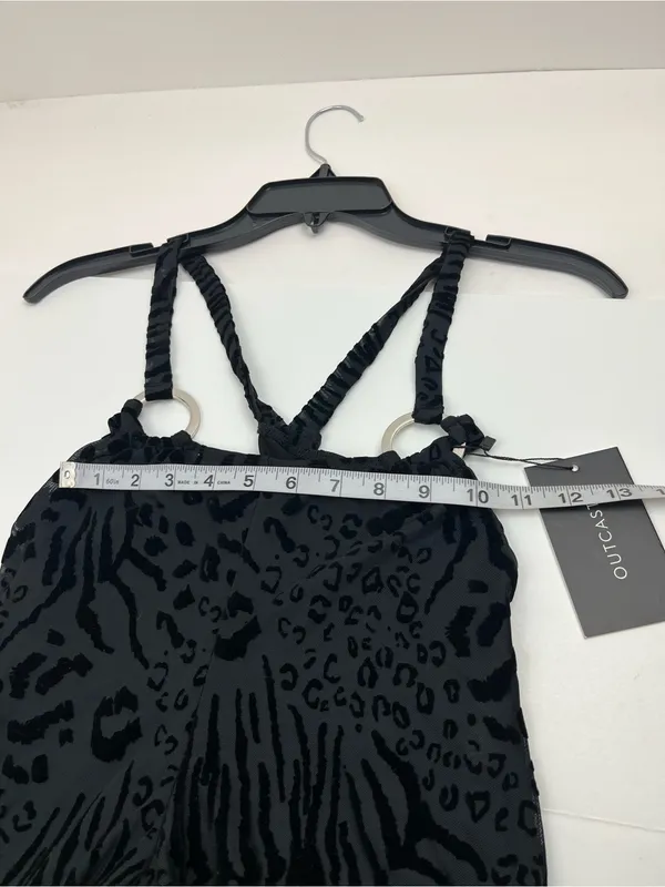 Outcast Jana Pants Black Animal Print Stretch‎ Womens Size Small Low Rise NEW - Image 8