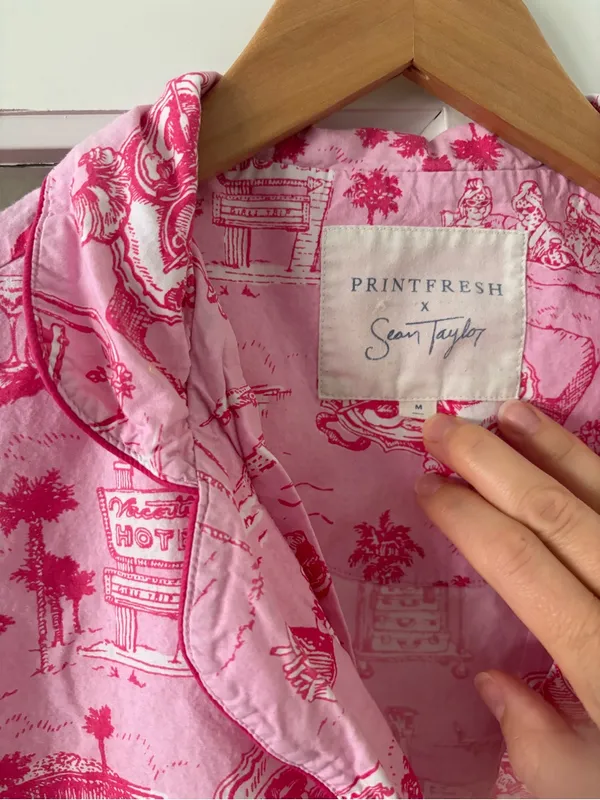 Printfresh x Sean Taylor “Girls’ Trip” Pajama Top - 100% Cotton - Image 2