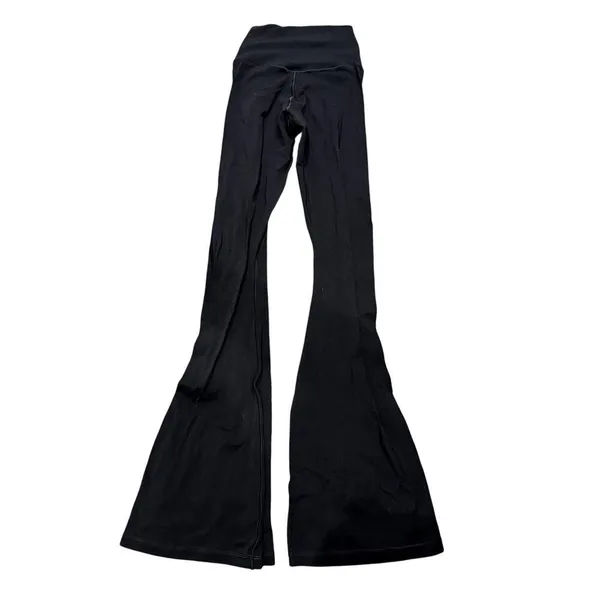 Offline by Aerie Real Me Crossover Flare Hi-Rise Leggings Black, Size XS Short​​ - Image 5